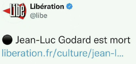 法国知名导演让吕克戈达尔去世享年91岁 代表作有《阿尔法城》等